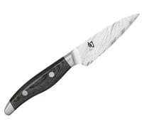 Kai couteau de bureau Shun Nagare Black, acier dual-core, bois de pakka, longueur de lame 9 cm, NDC-0700S