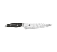 KAI Shun Nagare Couteau Utilitaire 15 cm - Lame à Double Noyau en Acier Damascus de 72 Couches VG 2 & VG 10 - bois de pakka Gris-Noir - Fabriqué à la Main au Japon - Petit Couteau de Chef Forgé