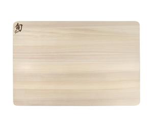 KAI Shun Planche à Découper Hinoki, taille L - cyprès japonais - dimensions 45,7 x 30,5 x 2 cm planche à découper planche en bois pour découper, Marron
