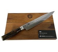 Kai Shun Premier Tim Mälzer tdm-1704 - Coffret cadeau - Couteau à viande japonais ultra-aiguisé - En acier de Damas + Planche à Découper (chêne) 30 x 18 cm