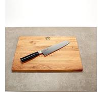 Kai Tim Mälzer Kamagata, couteau de chef hybride ultra-tranchant TMK-0770, lame de 20 cm + planche de cuisine artisanale en chêne, 40x30 cm