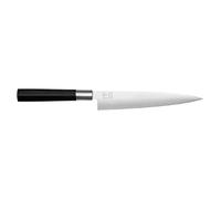 KAI Wasabi Black Couteau à fileter flexible - Longueur de lame de 18,0 cm - acier inoxydable poli 6A/1K6 58 (±1) HRC - manche en polypropylène noir - couteau à fileter - Fabriqué au Japon