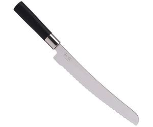 Kai Wasabi Black Couteau à pain, couteau, couteau de cuisine, couteaux à pain, acier inoxydable, 23 cm, 6723b