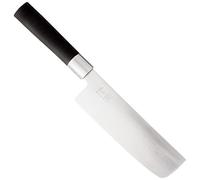 KAI Wasabi Black Nakiri - Longueur de lame de 16,5 cm - acier inoxydable poli 6A/1K6 58 (±1) HRC - manche en polypropylène noir - couteau à légumes - Fabriqué au Japon