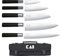 Kai Wasabi Black Sac à couteaux avec 5 couteaux, rangement de couteaux, étui à couteaux, DM-0781EU67