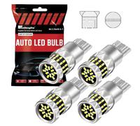 KaiDengZhe T20 7440 LED Ampoule, 3014 42-EX Puces 400% plus Lumineuses 1:1 Taille W21W LED Feu Stop, 7440NA 7441 W21W LED Ampoules pour Feux de Recul Feux Arrière Clignotant - 4 PCS Ambre