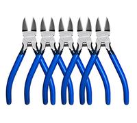 KAIHAOWIN Pince Coupante Diagonale, 160 mm Pince à Coupe de Fil Électrique, Pince coupante de côté pour Plastique, Bijoux Et DIY, 5pcs