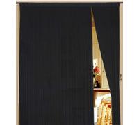 Kaikoon Rideau à fils - Store à fils - 90 cm x 240 cm (l x h) - Noir