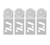 KAILIKETIY 4 Pièces Poulie Installation Flexible Suspendre en Acier Inoxydable Roulement, Axe de 24mm, Système Double de Porte Coulissante et Fonctionnement Silencieux pour Espaces