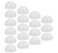 KAILIKETIY Abat-jours Hémisphériques Matériau Lisse et Sûr Distribution Uniforme Lumière 20pcs en PC Blanc Accessoires pour Miroir de Coiffeuse pour Lampe de Maquillage