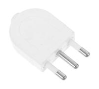 KAILIKETIY Adaptateur Secteur Italien à 3 Broches en Plastique PC Blanc, Prise Mâle Détachable 16a pour Appareils Ménagers Haute Puissance à Domicile ou Bureau