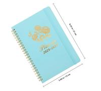 KAILIKETIY Agenda Quotidien Calendrier Scolaire Élégant pour Étudiants 2025-2027 Couverture Complète, Design Portable en Papier Vert pour Usage en Écoles et Affaires