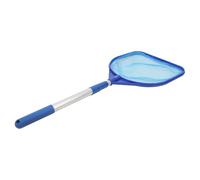KAILIKETIY Épuisette Manche Télescopique Bleu de Piscine Extensible en Plastique et Alliage D'aluminium, Filet Multi-Fonction pour Nettoyage Feuilles et Étang en Extérieur