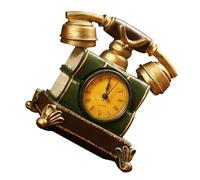 KAILIKETIY Ornement Téléphone en Résine Solide et Pratique, Horloge Parlante Décorative Design Artistique Simple, pour Salon et Bureau