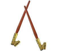 KAILIKETIY Porte-plume de Calligraphie Oblique Prise Confortable, Écriture Fluide 2pcs en Bois et Alliage de Fer Style Classique pour Pratique Artistique et Cadeau