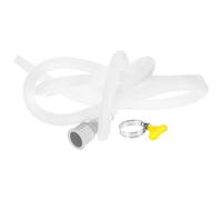 KAILIKETIY Tuyau de Vidange pour Climatiseur en Pvc Blanc Embout Ondulé, Tubes Flexibles de 2 Mètres pour Usage Domestique, Canalisation Portable et Résistante pour Camping