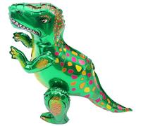 KAILIKETIY Tyrannosaure Verts Garçon et Filles de Fête D'anniversaire 2 Ballons Aluminium Thème Dinosaure Adorable pour Décoration Intérieure