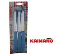 Kaimano KDN041506B Set de 6 Couteau de Table, Acier Inoxydable, Bleu, 28 x 10 x 2 cm