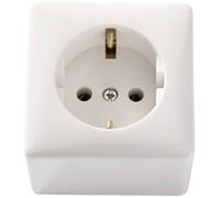 Kaiser 703/kws Aufputz-Steckdose 1er Set IP20 Kalk blanc