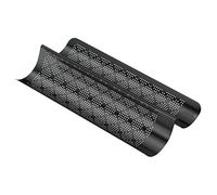 Kaiser Backform Moule à baguettes Perforé 2 baguettes Antiadhésif inox Livret de recettes