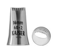 KAISER Douille à Ruban étoile Originale 16 mm, Douille à Passepoil, en Acier Inoxydable, sans Plis et sans Bords