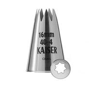 KAISER Douille étoile Originale 16 mm, Douille à Douille, en Acier Inoxydable, sans Pliage ni Bord, Argent