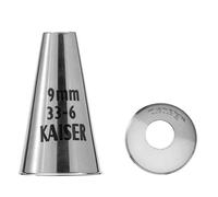 KAISER Douille perforée Originale 9 mm, Douille à Douille, en Acier Inoxydable, sans Plis ni Bords, Argent