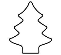 KAISER Emporte-pièce Original en Pain d'épices, Sapin de Noël, 13 x 9 x 2,5 cm, Noël, emporte-pièce en Acier Inoxydable, Coupe Facile et précise, Manipulation sûre et Confortable, Noir