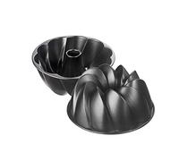 KAISER Inspiration - Moule à gâteau - Joli Design - Diamètre : 25 cm - avec Structure de Surface en Fonte d'aluminium revêtu de Bronzage Uniforme, Fonte d'aluminium, Noir, 25.5 x 25.5 x 11.5 cm