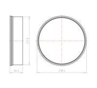 KAISER KAISER Bague d'extension 1282-50 Hauteur d'installation 50 mm Quantité:1