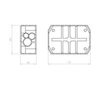 KAISER KAISER Boîte de connexion 9912.01 175 × 120 × 65 mm Quantité:1