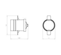 KAISER KAISER Boîte d'encastrement plate 1247-01 100 mm Quantité:1