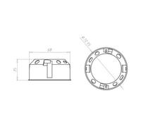 KAISER KAISER Boîte encastrée 9061-01 pour cloison fine, profondeur 35 mm Quantité:25