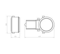 KAISER KAISER Boîtier d’encastrement HaloX 180 avec fixation magnétique 1282-75 Quantité:1