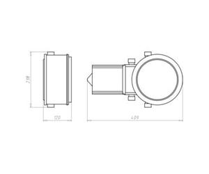 KAISER KAISER Boîtier d’encastrement HaloX 180 avec fixation magnétique 1282-75 Quantité:1