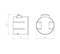 KAISER KAISER Boîtier encastrable ThermoX-LED 9320-20 86 × 70 mm Quantité:1