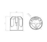 KAISER KAISER Prise encastrée pour cloison sèche données/réseau ECON T74mm 9280-78 Quantité:10
