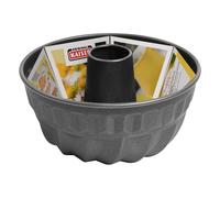 Kaiser Original Classic Moule à kouglof 24 cm, Moule à kouglof rond, Moule à gâteau anti-adhésif, Brunissage uniforme, Classic/Noir