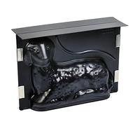 KAISER Original 3D Maxi Moule à pâtisserie pour Agneau de Pâques Grand 1,75 l, Grand Moule à Agneau pour Pâques, revêtement antiadhésif, Moule à Motif avec Clips de Fixation, Noir
