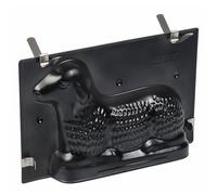 KAISER Original Moule à pâtisserie d'agneau de Pâques 3D 0,7 l, Moule à pâtisserie d'agneau de Pâques, Moule à Motif avec Clips de Fixation, revêtement antiadhésif, étanche, Noir