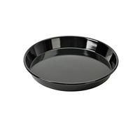 KAISER Plaque à Pizza Originale Inspiration, Ronde 28 cm, Plaque à revêtement antiadhésif, Fond en émail résistant aux coupures, Passe au Lave-Vaisselle, indéformable, Noir