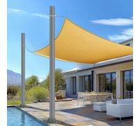 Kaitenv Mât de voile parasol réglable en hauteur 3m en acier - Poteau robuste (épaisseur de paroi de 2,5 mm) avec kit complet de fixation pour jardin, terrasse et balcon