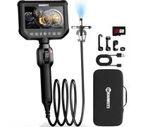 KAIWEETS Camera Endoscopique Rotation Bidirectionnelle 210° Automobile-1.5m | Camera Canalisation, 4.3" IPS 1080P HD, IP67 Étanche, avec Molette de Défilement, Vision Angles Cachés, Inspection de Tuyaux