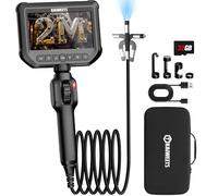 KAIWEETS Camera Endoscopique Rotation Bidirectionnelle 210° Automobile-2m | Camera canalisation, 4.3" IPS 1080P HD, IP67 Étanche, avec Molette de Défilement, Vision Angles Cachés, Inspection de Tuyaux