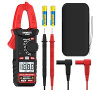 KAIWEETS Pince Ampèremétrique 400A avec NCV, Multimètre Automatique 600V Testeur de Tension AC/DC, 2000 Points, Voltmètre, Amperemetre, Résistance, Continuité & Diode, Compact, KC400