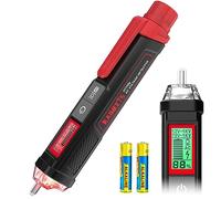 KAIWEETS Testeur de Tension sans Contact NCV, Double Plage 12/70-1000V AC avec Écran LCD, Indicateur de Signal en%, Détection Phase/Neutre, Alarme Sonore et Lumineuse, CAT III 1000V, CAT IV 600V