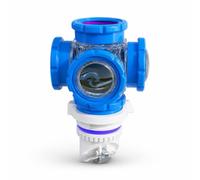 KAIYUEMAOYI Anti-Retour Drain Modulaire, Conception modulaire, Adaptateur Tuyau, Mise à niveau du drain, Pour particuliers, Drainage à 3 voies (avec 3 connecteurs, 2 bouchons) - Type F