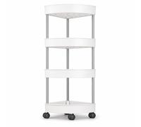 KAIYUEMAOYI Étagère Rangement Angle Multi-Niveaux, Size to 3 | Construction légère, Rayonnage pour cuisine, -manger d'appoint, Pour optimisateurs