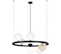 Kaja Saturno lampe suspendue 6x10 W blanc-noir-ambre K-5695
