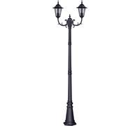 Kaja Standard lampadaire extérieur 2x60 W noir K-7064A2/2CZARNY